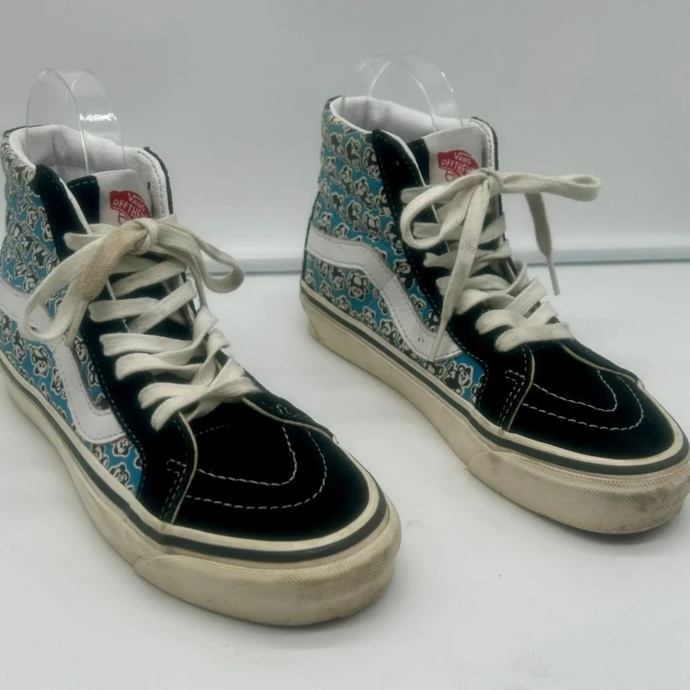 Vans Sk8 Hi Sneakers Men 4 Women 5.5 Blue Black DX‎ Anaheim Factory OG Pandas